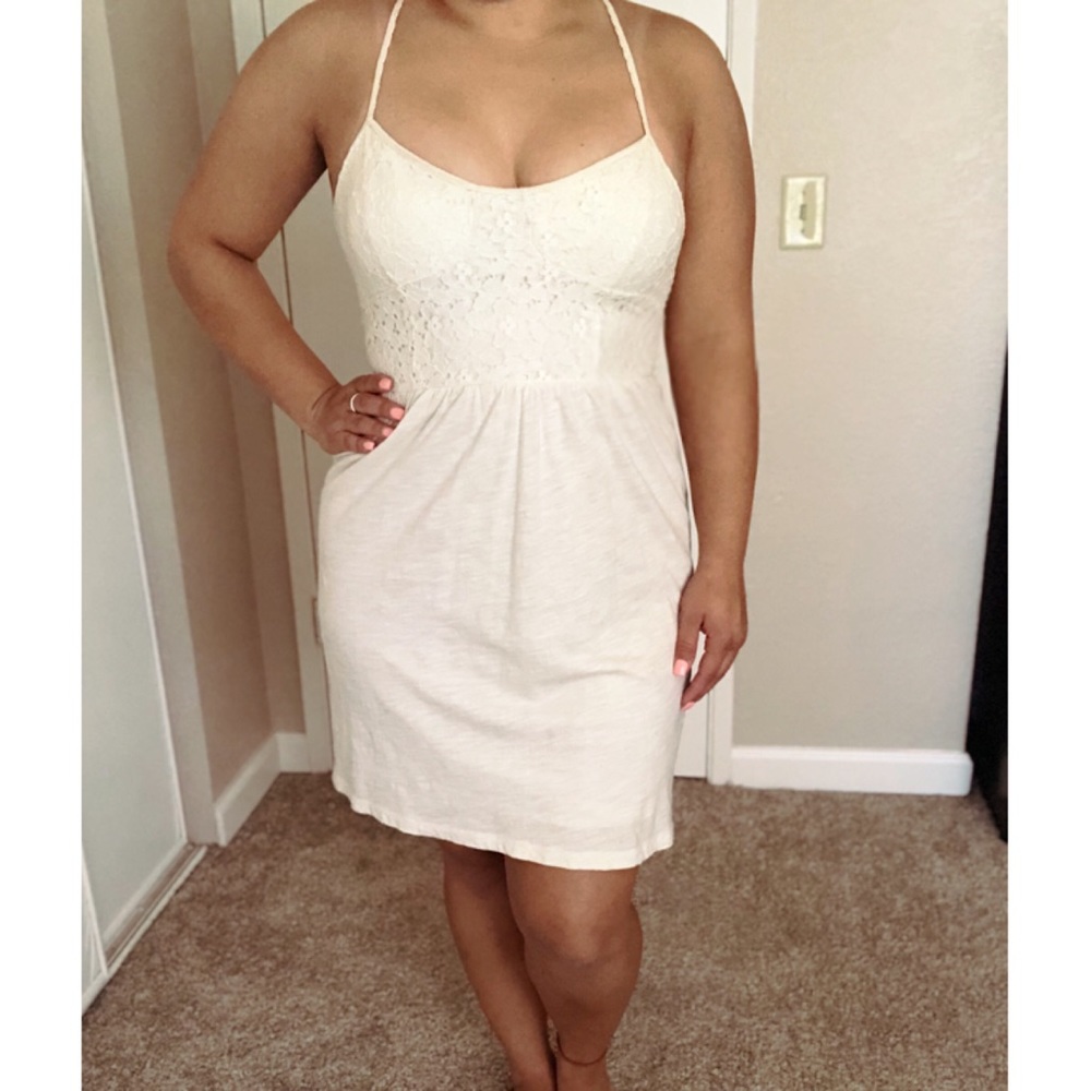 White, lace, summer dress